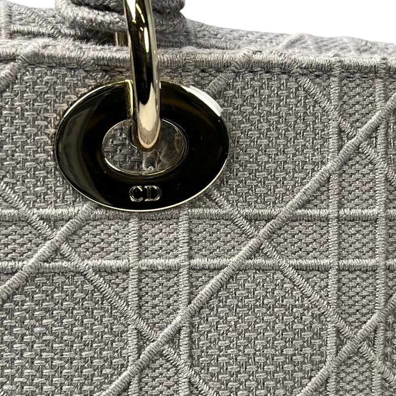 Christian Dior Lady Dior D Lite Hand Bag Shoulder Bag - Gray 