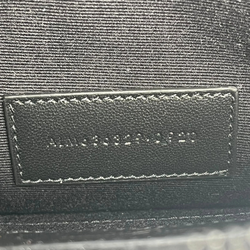 SAINT LAURENT Leather Pouch Long Wallet - Black 