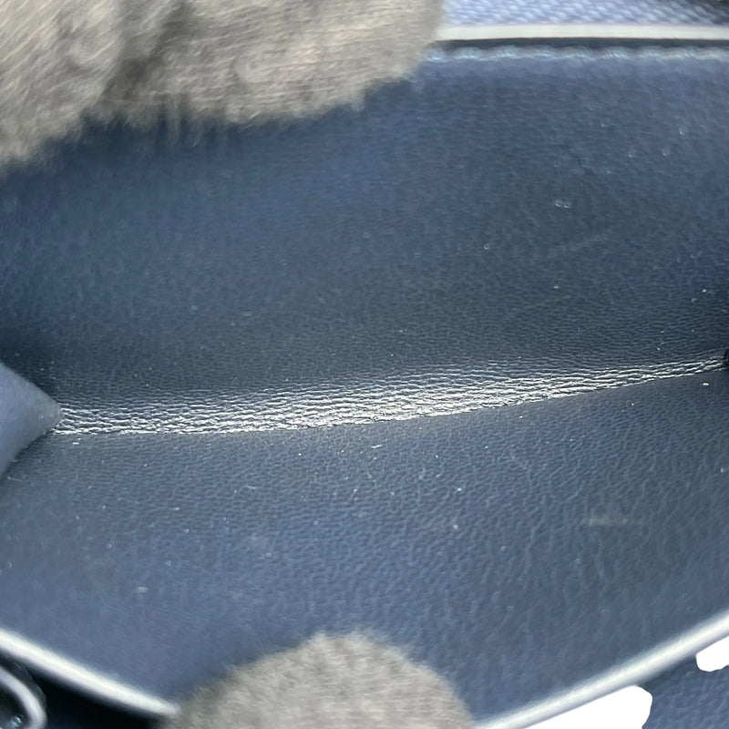 LOUIS VUITTON Portefeuille Lou Monogram Compact Wallet Bi-fold Wallet - Navy 