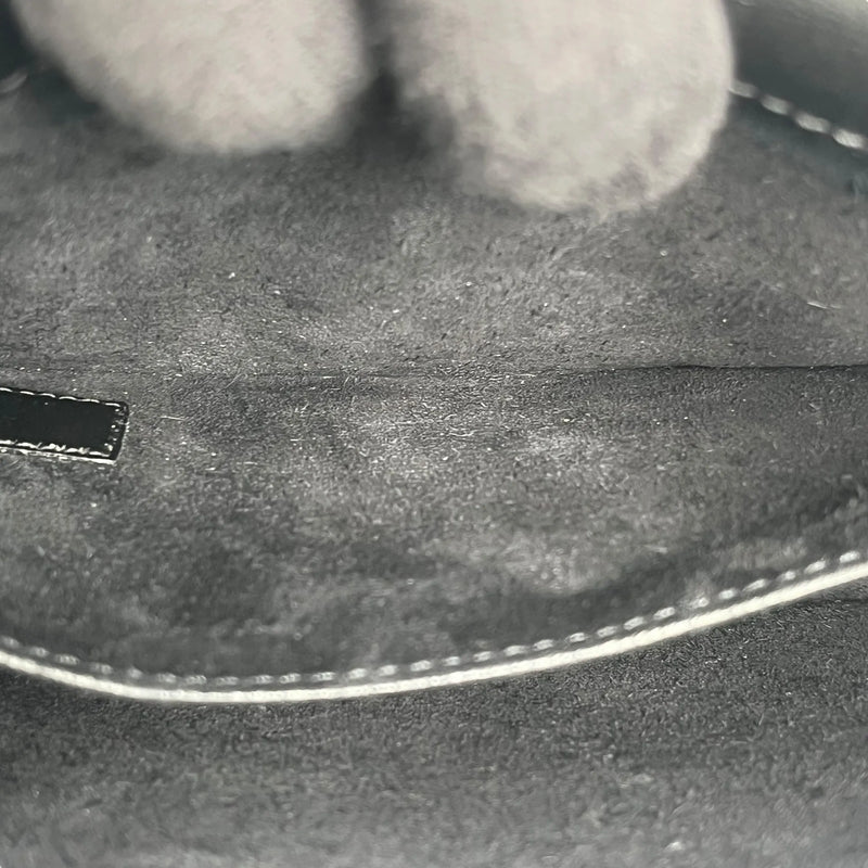 SAINT LAURENT サンセット ミディアム レザー チェーンショルダーバッグ - ブラック