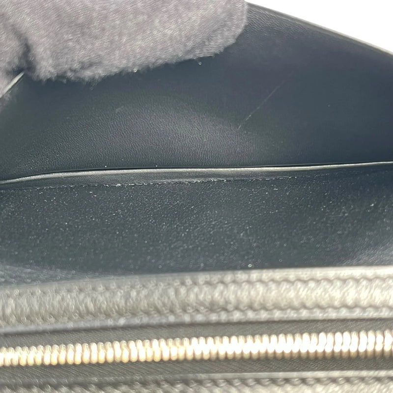 HERMES ベアンスフレ アリゲーター □J刻印(2006年製)  ロングウォレット - ブラック