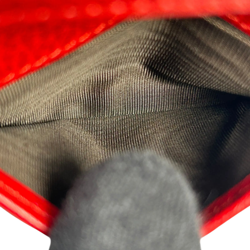 GUCCI GG Marmont Leather Compact Wallet - Red 