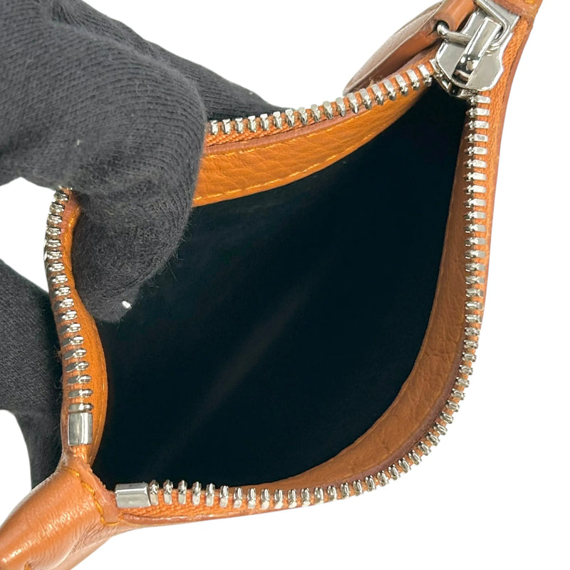 BALENCIAGA Navy Cabas Leather Handbag/Shoulder Bag - Brown 