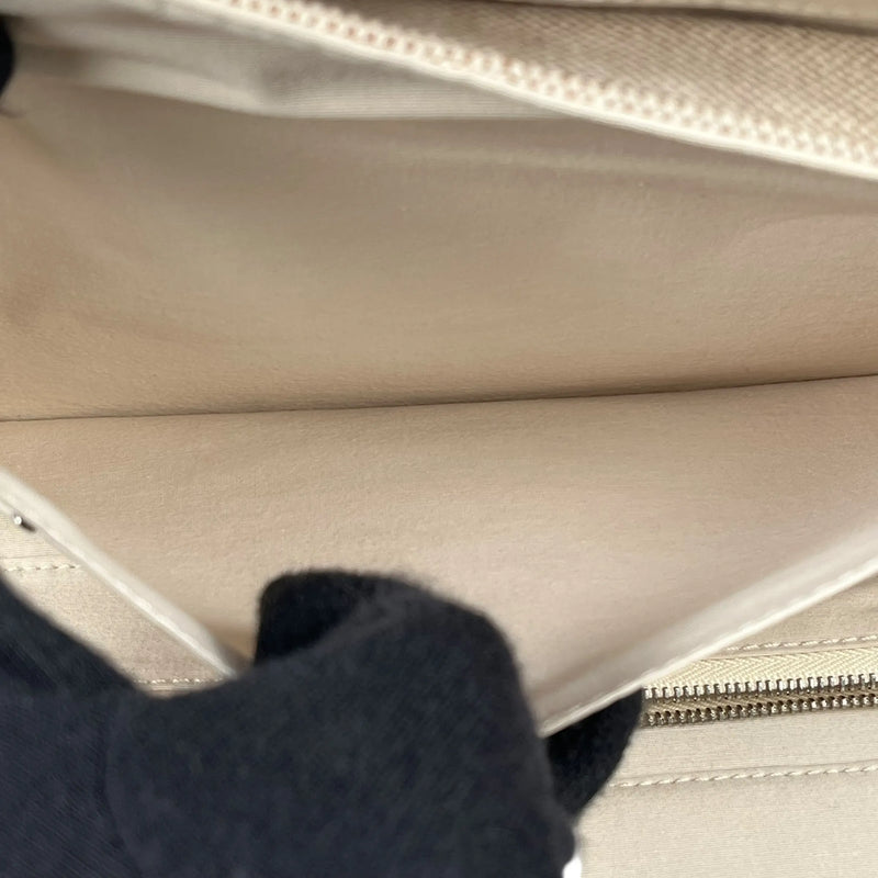 HERMES Air Line Canvas Travel Pouch - Beige 