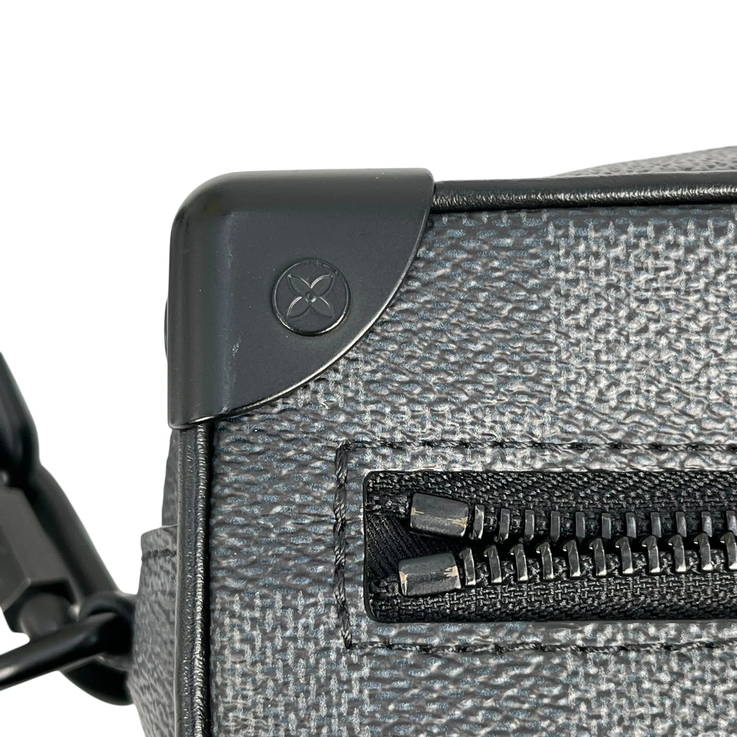 LOUIS VUITTON ミニ ソフト トランク モノグラム エクリプス ショルダーバッグ - ブラック