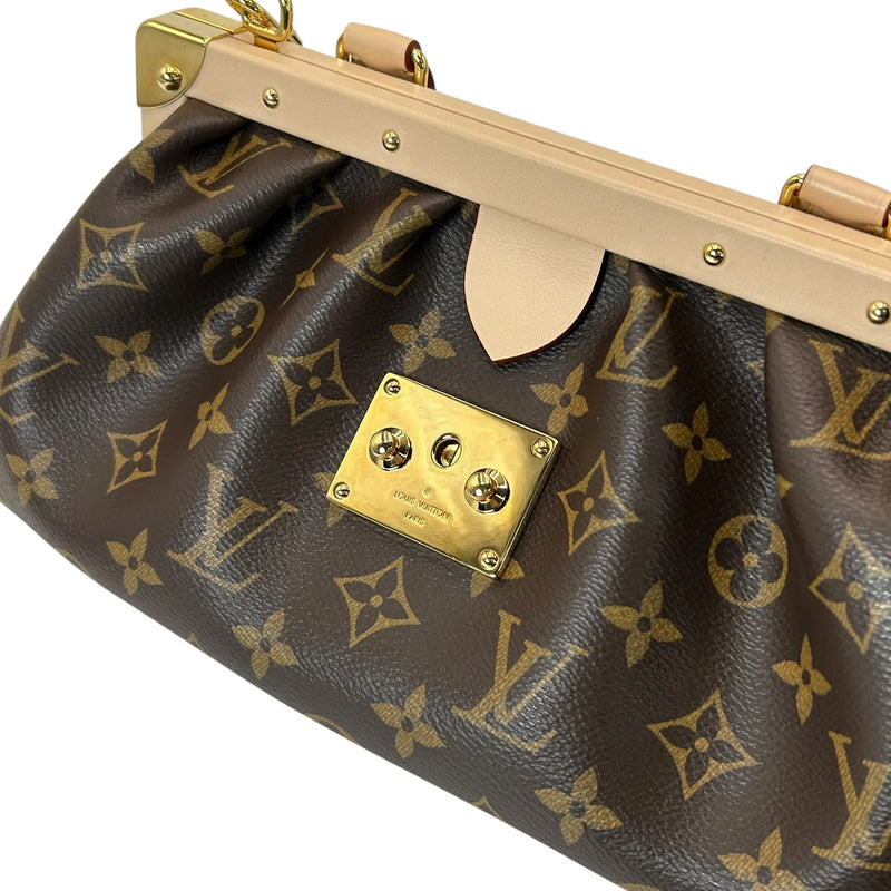 LOUIS VUITTON クラッチ モノグラムキャンバス ハンドバッグ - ブラウン