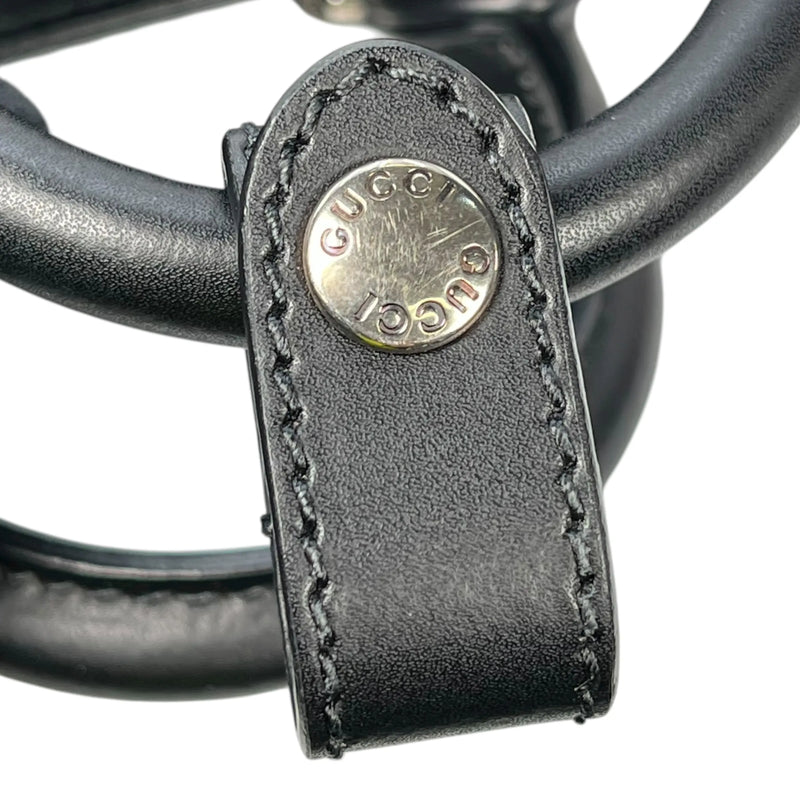 GUCCI GGスプリーム ミニハンドバッグ ショルダーバッグ - ブラック