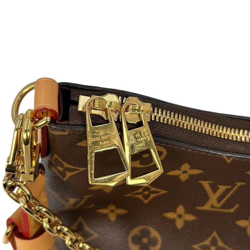 LOUIS VUITTON ナノ ブローニュ モノグラムキャンバス ショルダーバッグ - ブラウン