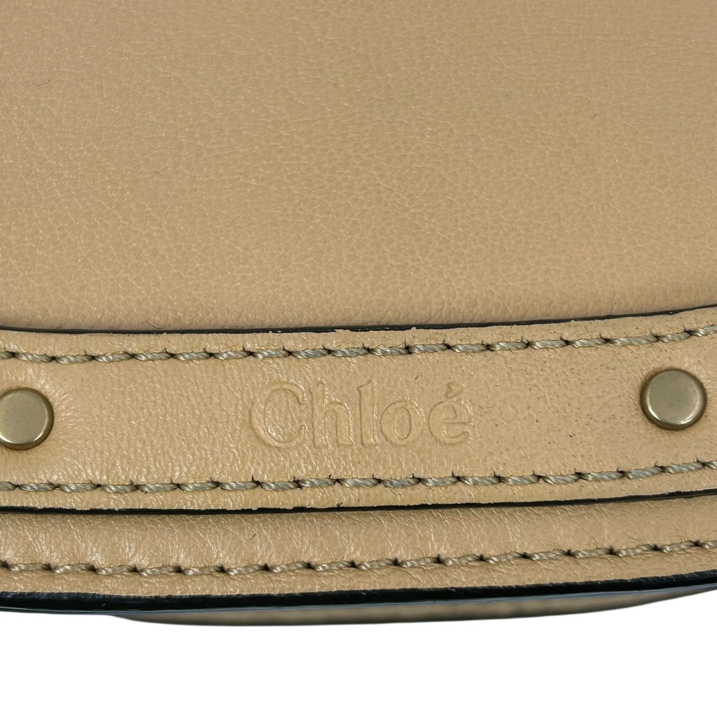 Chloé Nile Small Bracelet Bag Leather Handbag/Shoulder Bag - Beige 