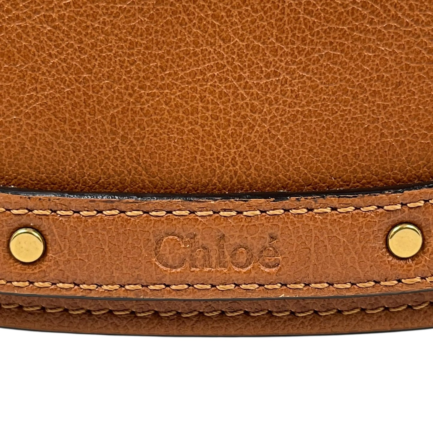 Chloé ナイル レザー ブレスレットバッグ ハンドバッグ ショルダーバッグ - ブラウン