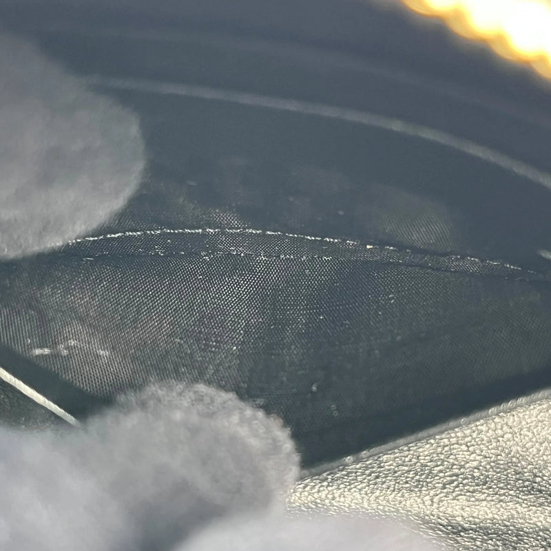 Saint Laurent Lou Mini Bag Calfskin Chain Shoulder Bag - Black 