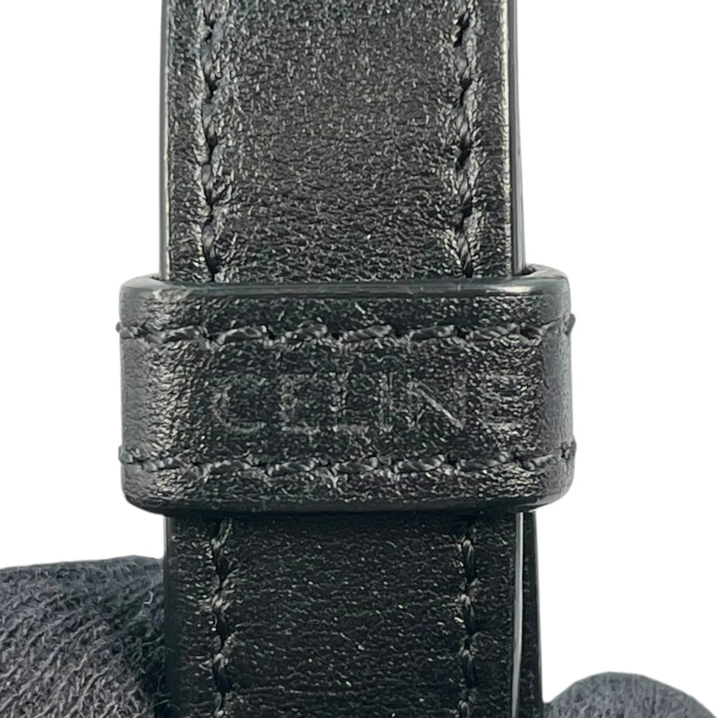 CELINE Small Bucket Cuir Triomphe Calfskin Shoulder Bag - Black 