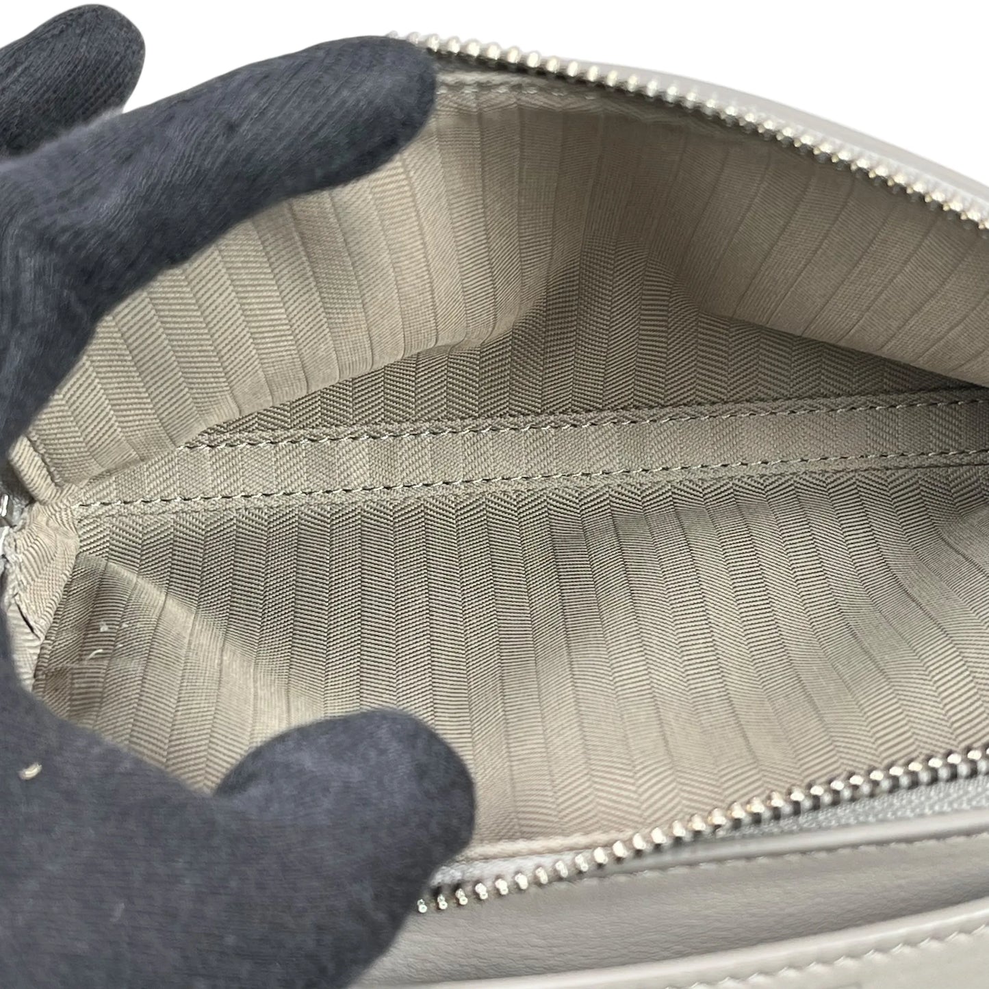 LOEWE Crossbody Camera Bag Mini Calfskin Shoulder Bag - Grey 