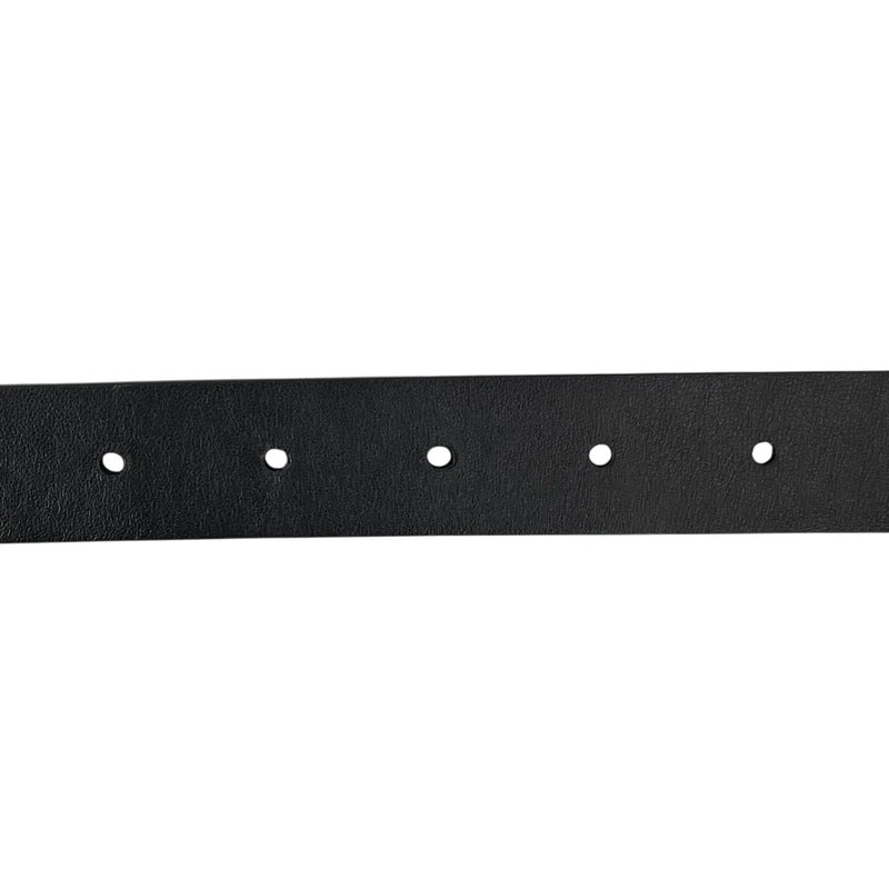 Ferragamo Gancini Studded Leather Belt - Black 