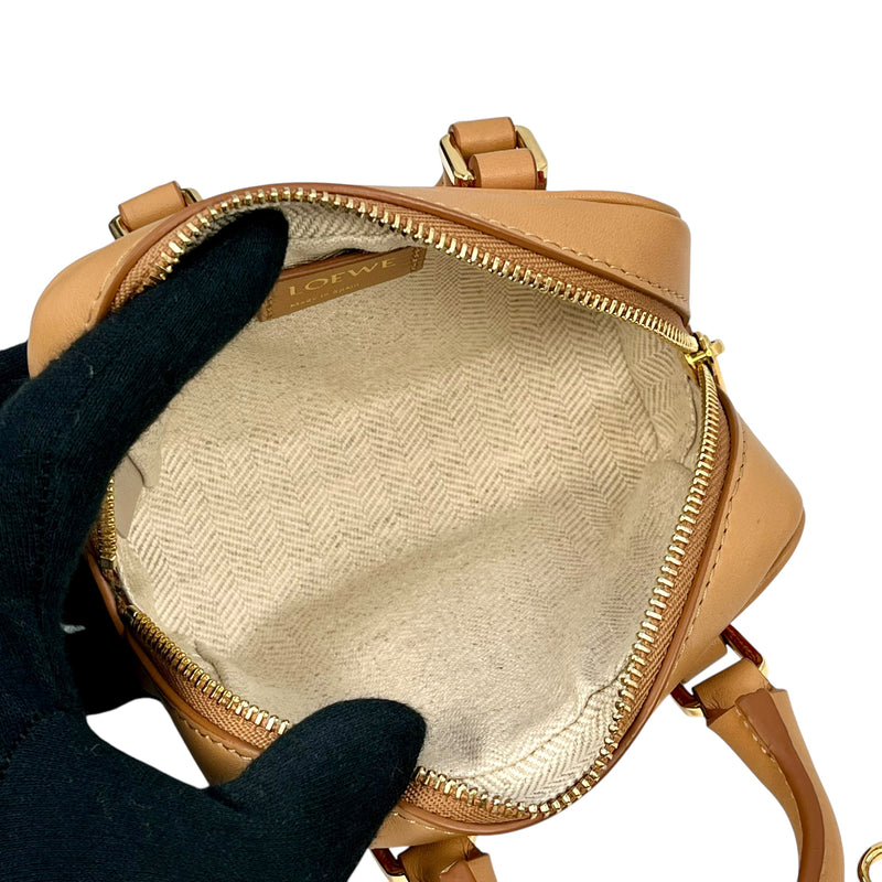 LOEWE Amazona Nano Mini Shoulder Bag - Brown and Red 