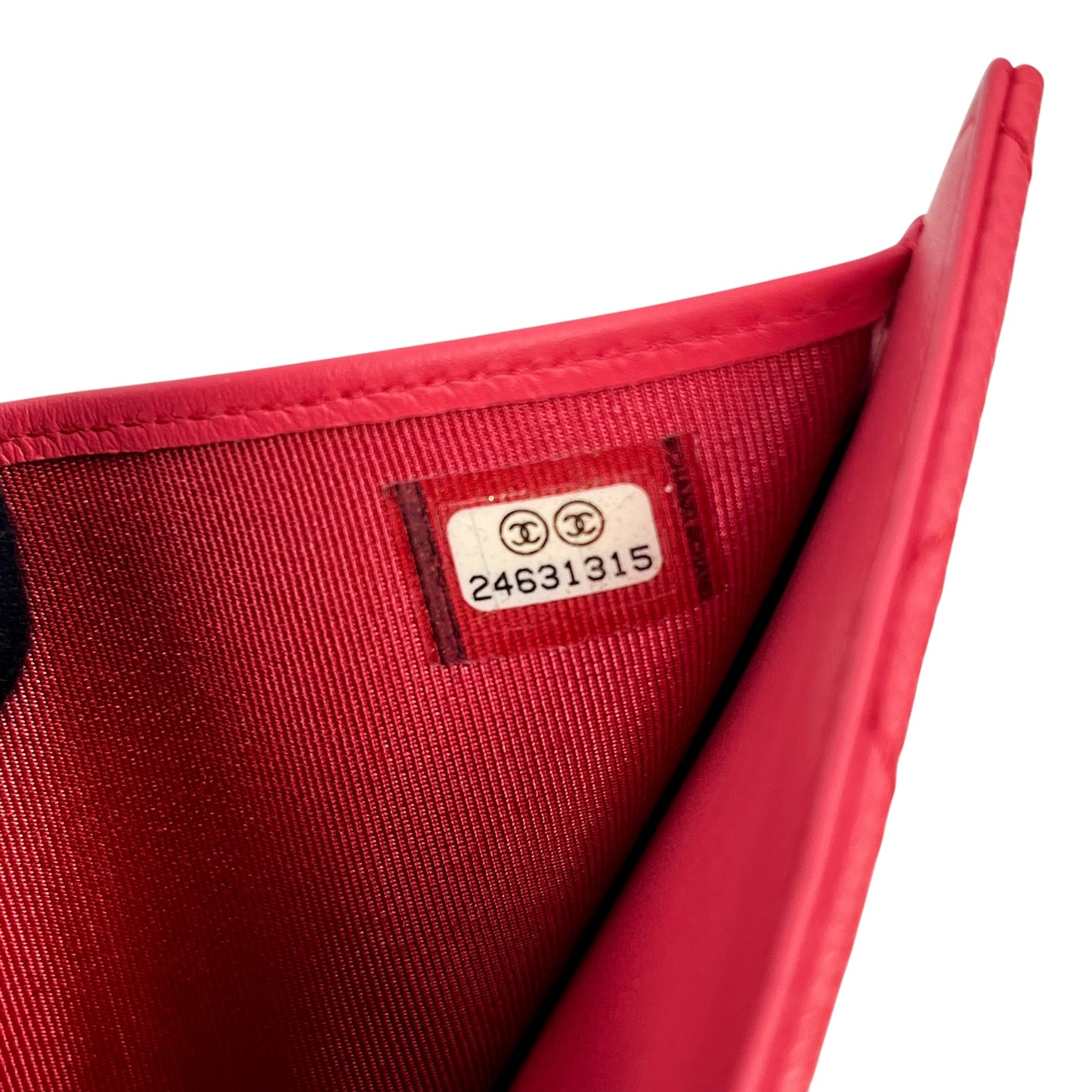 CHANEL マトラッセ キャビアスキン 二つ折り財布 コンパクトウォレット - ピンク