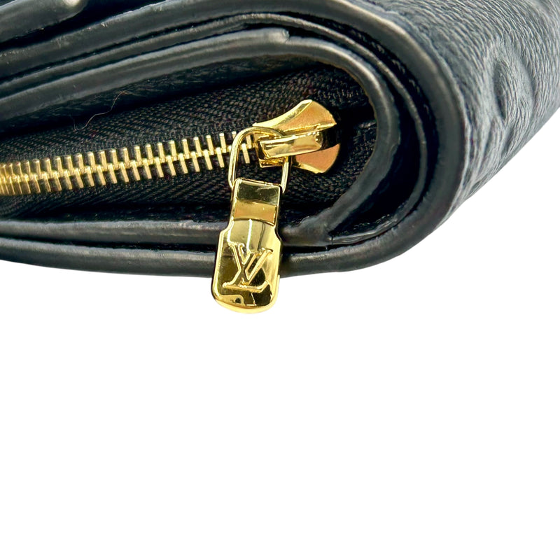 Louis Vuitton Monogram Empreinte Portefeuille Metis Tri-fold Compact Wallet - Noir Black 