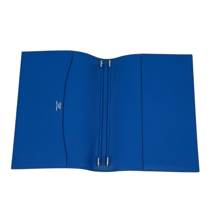 Hermès Globe-Trotter Agenda Case Book Cover U Stamp (2022) - Blue 