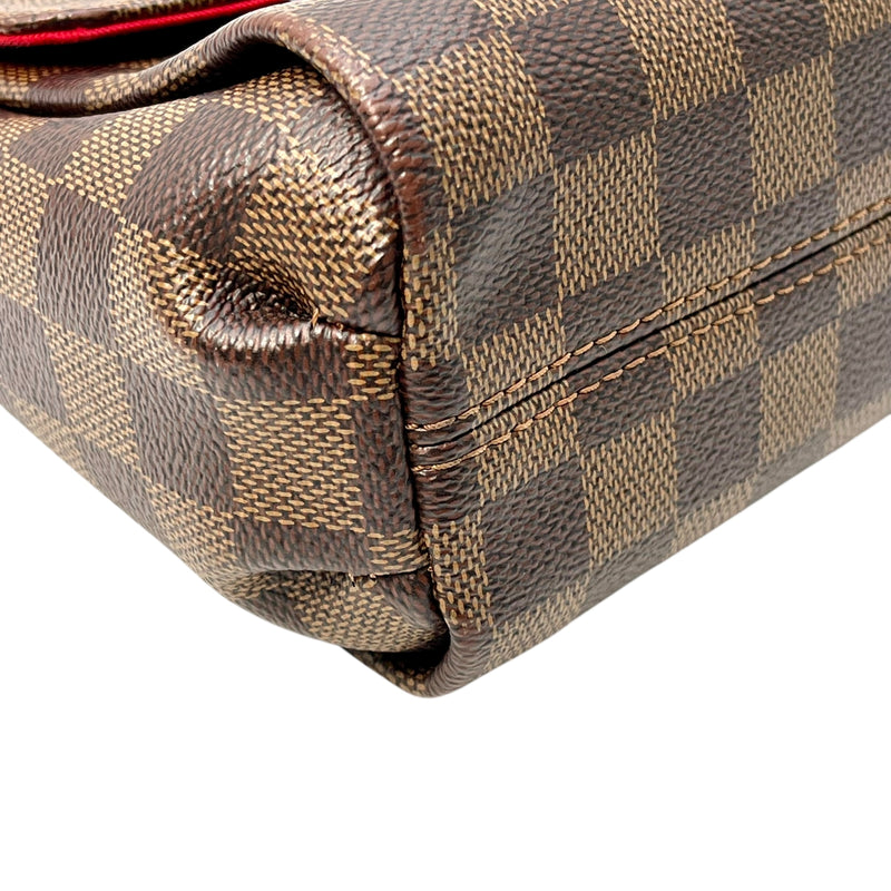 Louis Vuitton Damier Croisette PM Handbag - Dark Brown 