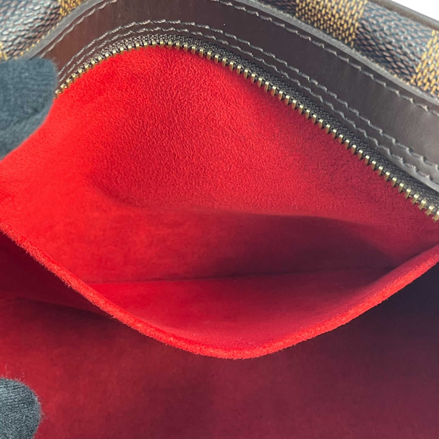 Louis Vuitton Damier Ebene Duomo Handbag - Dark Brown 