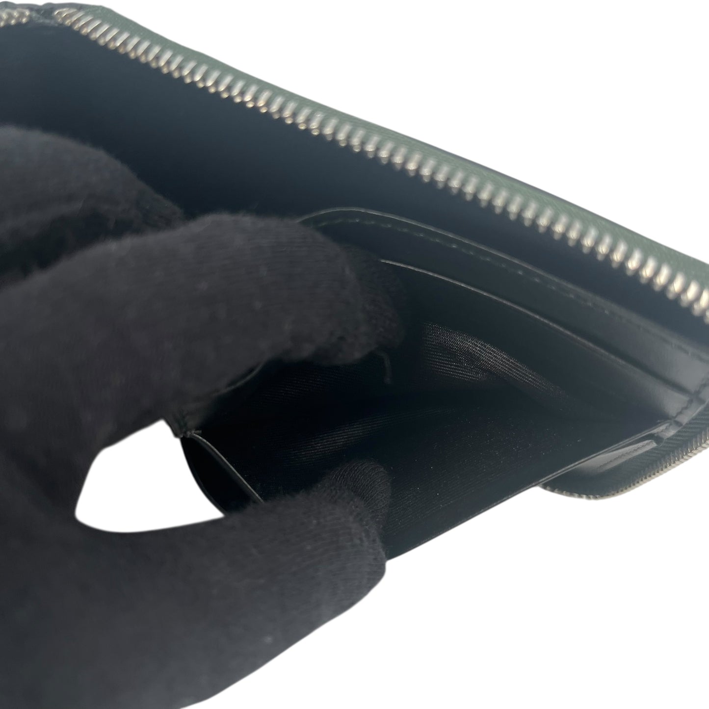 LOEWE Anagram Zippy Bi-fold Compact Wallet - Green 