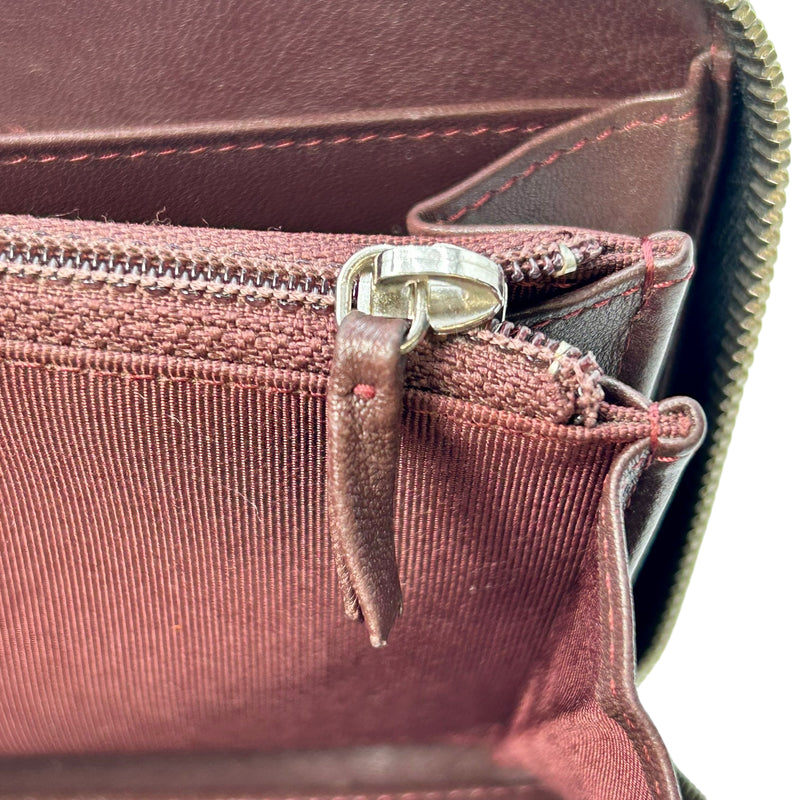 CHANEL Cambon Line Lambskin Long Wallet - Black 