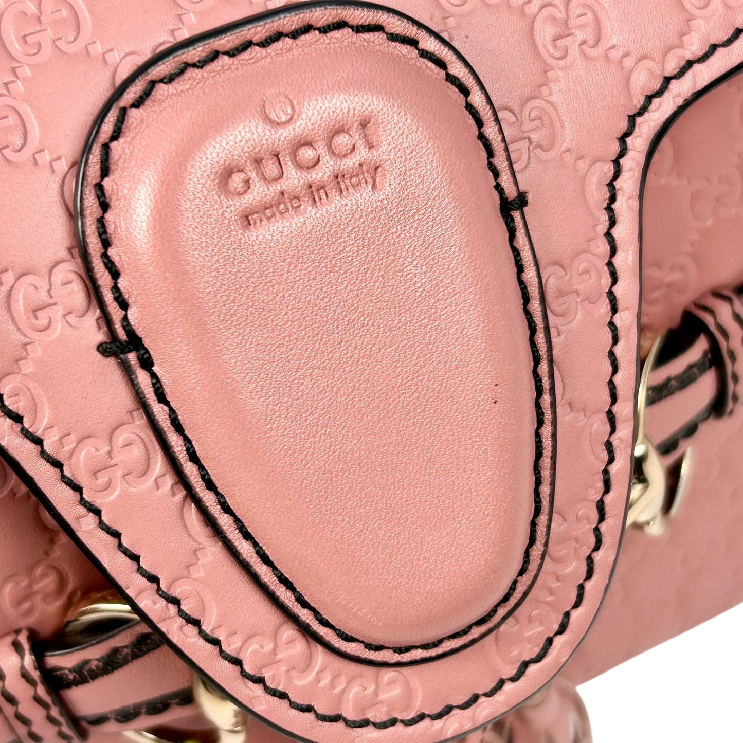 GUCCI Emily Mini Chain Shoulder Bag - Pink 