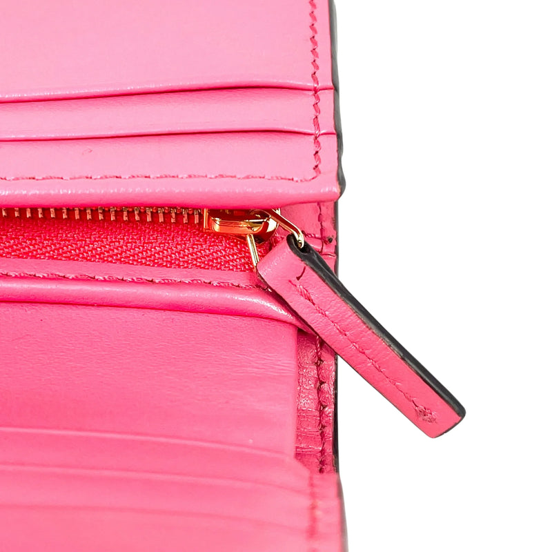 GUCCI GG Matelasse Card Case Bifold Wallet Compact Wallet - Pink 