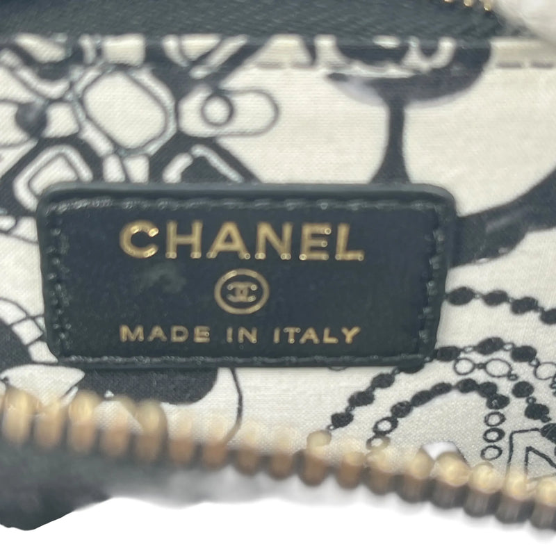 CHANEL Lambskin Coco Mark Bi-fold Compact Wallet - Black 