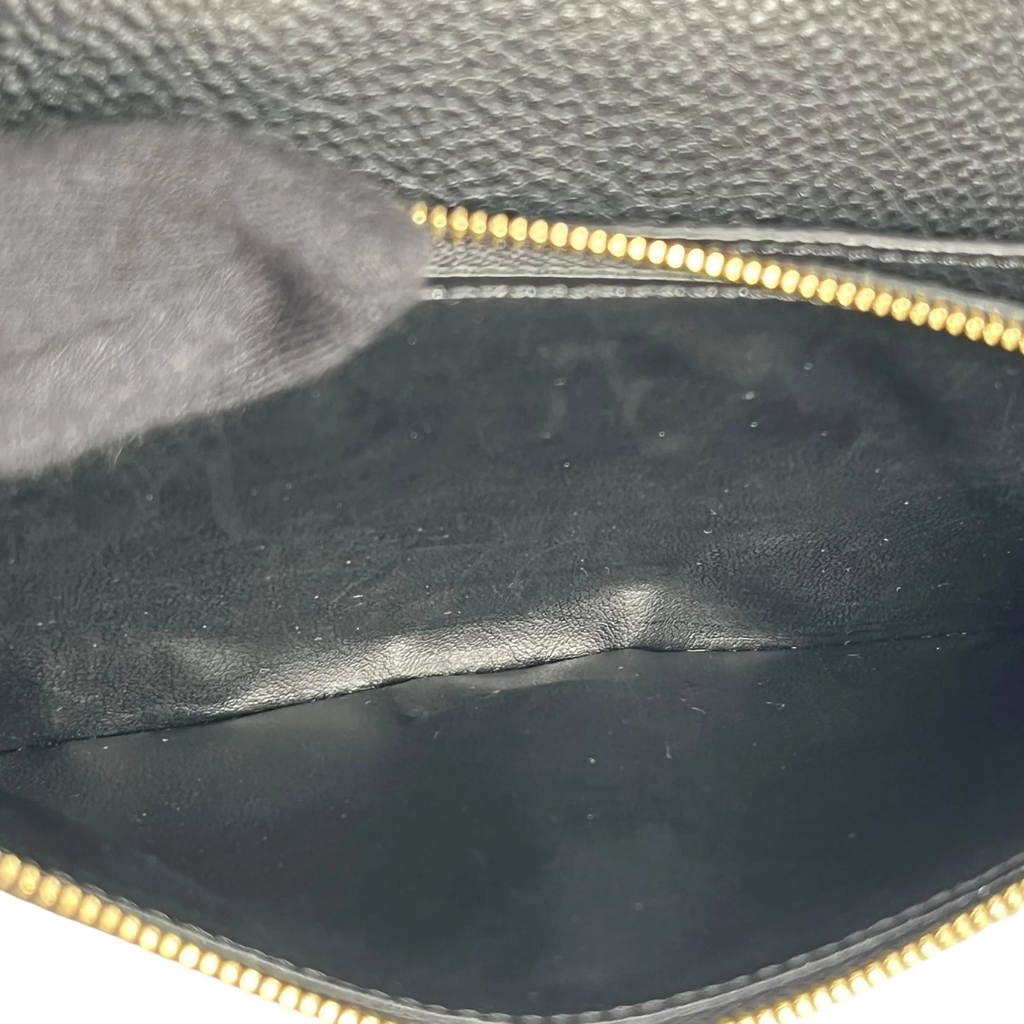 Louis Vuitton Monogram Empreinte Pochette Saint-Germain Chain Wallet - Black 