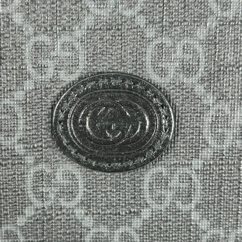 GUCCI Interlocking G GG Supreme Money Clip Compact Wallet - Black 