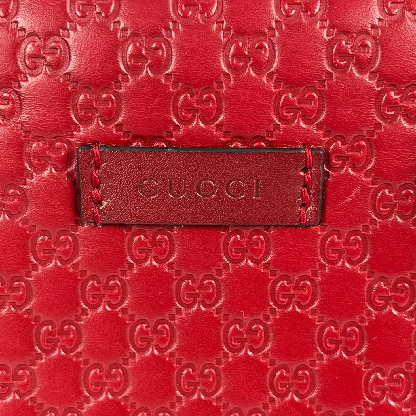 GUCCI Micro Guccissima Handbag - Red 