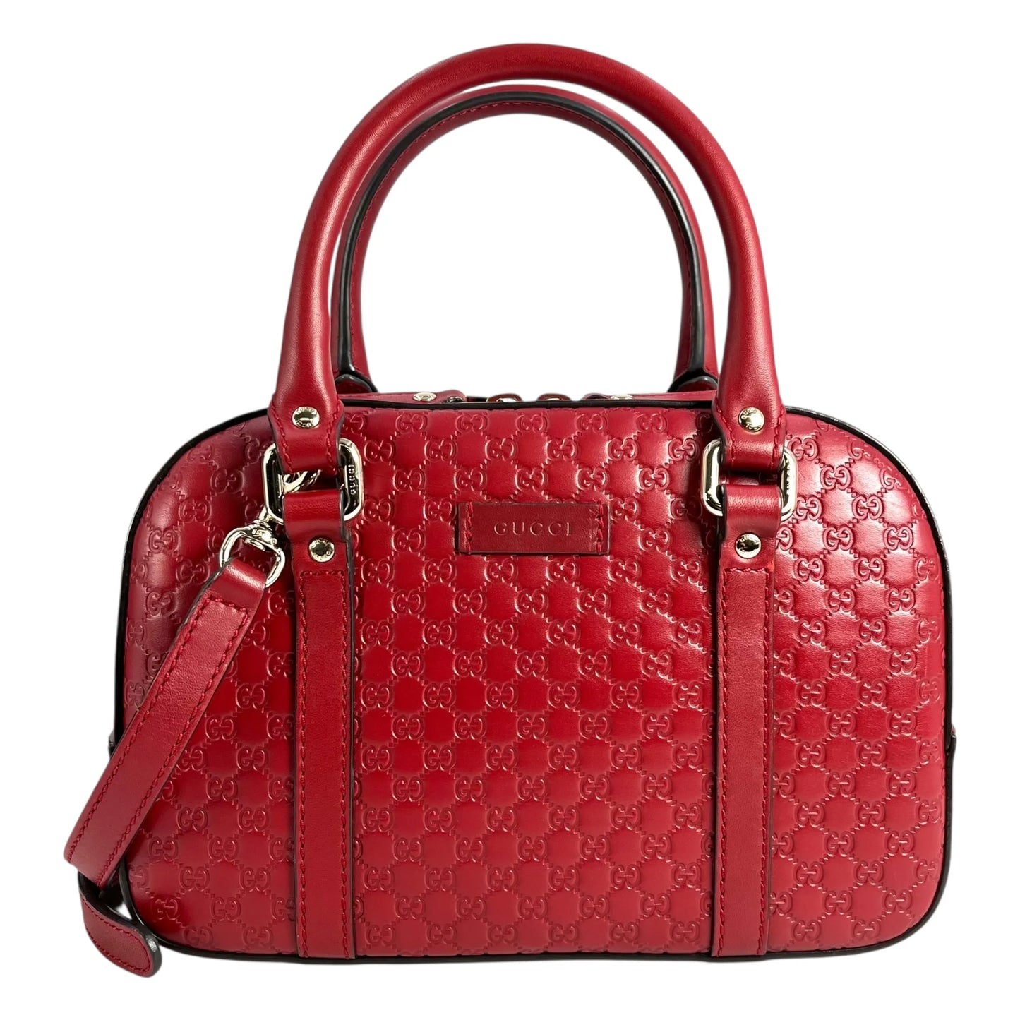 GUCCI Micro Guccissima Handbag - Red 