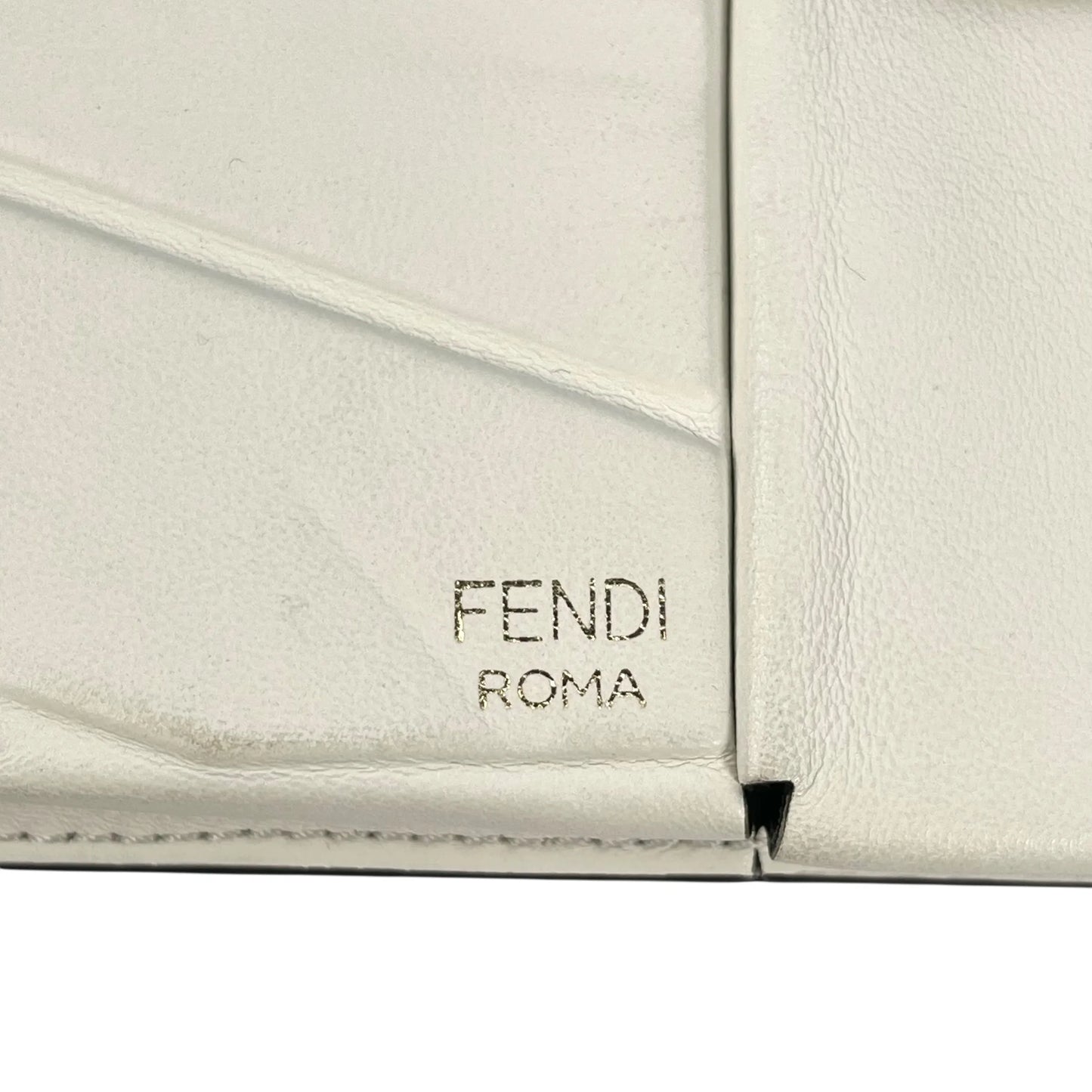 FENDI Leather Phone Case Shoulder Bag - White 