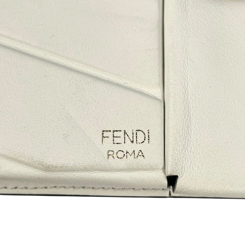 FENDI Leather Phone Case Shoulder Bag - White 