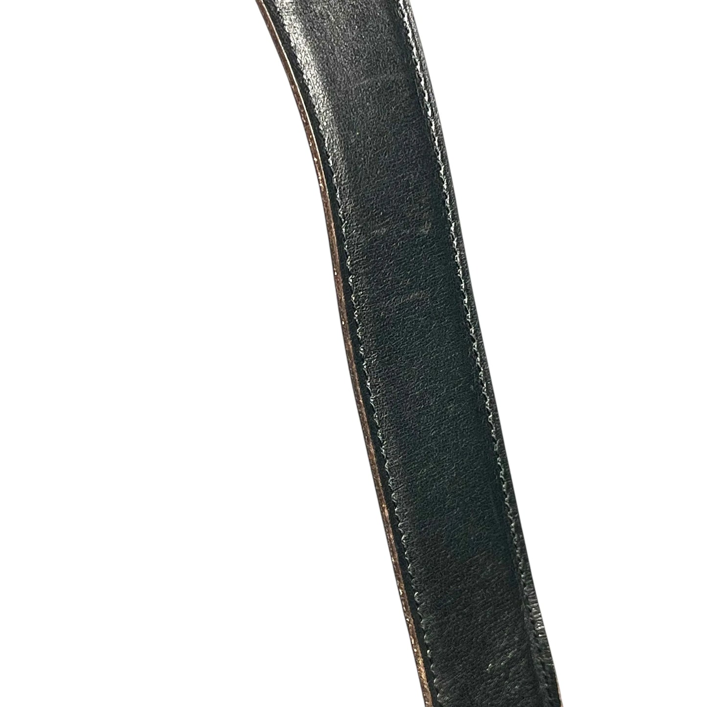 Hermès コンスタンス レザー ベルト □H刻印（2004年製）- ブラック × ブラウン