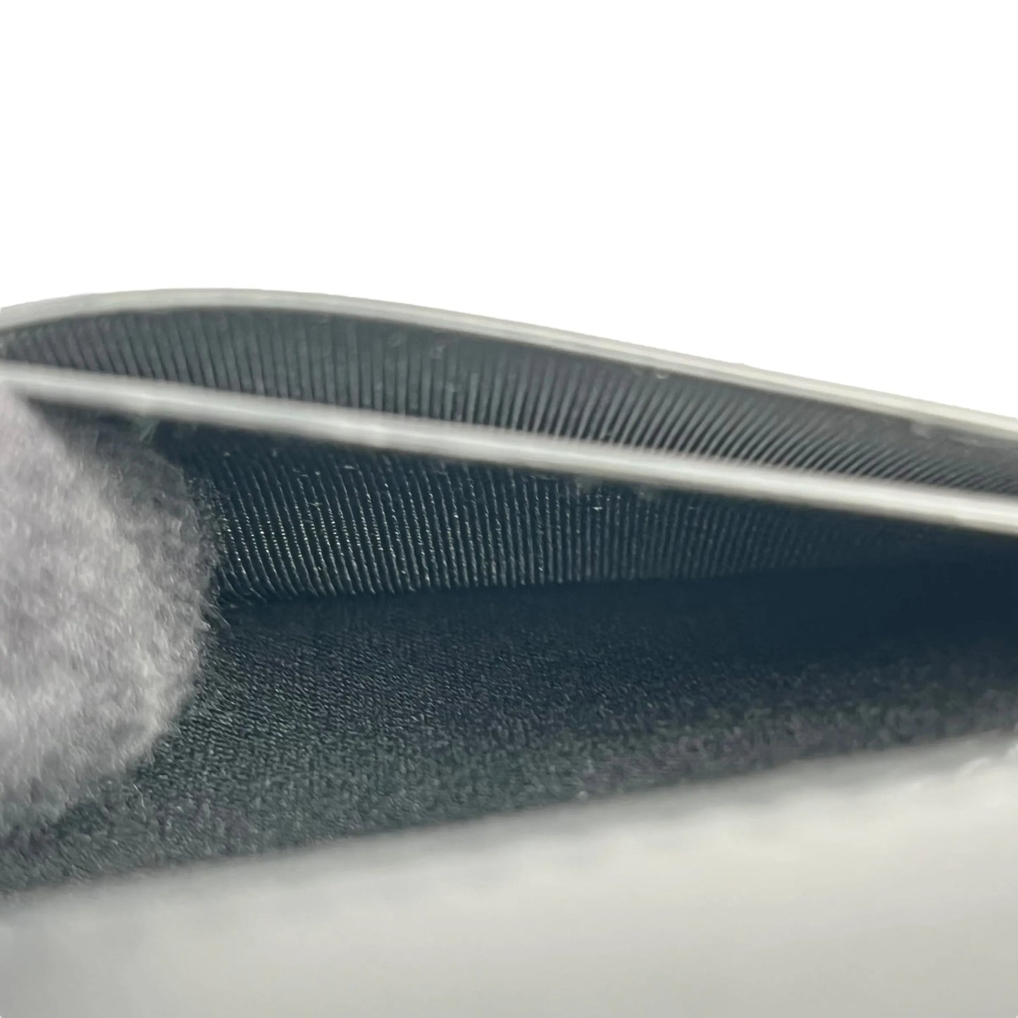 BALENCIAGA Crocodile Paper Card Case - Black 