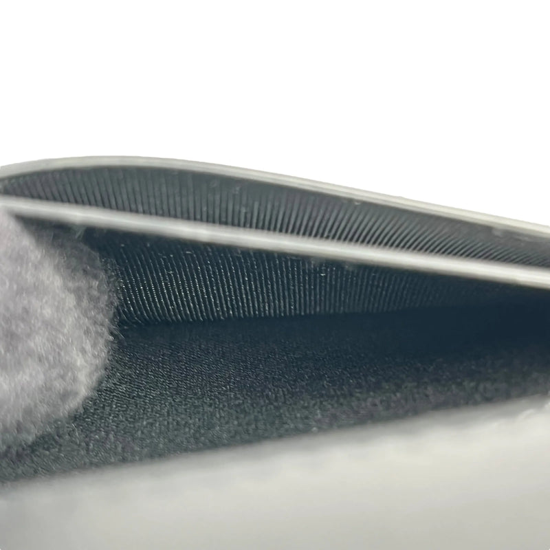 BALENCIAGA Crocodile Paper Card Case - Black 