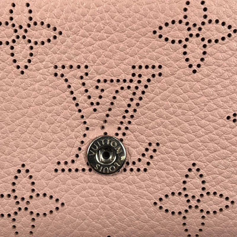 Louis Vuitton Monogram Mahina Perforated Bi-fold Compact Wallet - Pink 