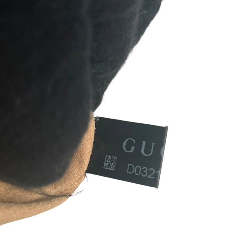 GUCCI GG Marmont Leather Shoulder Bag - Black 