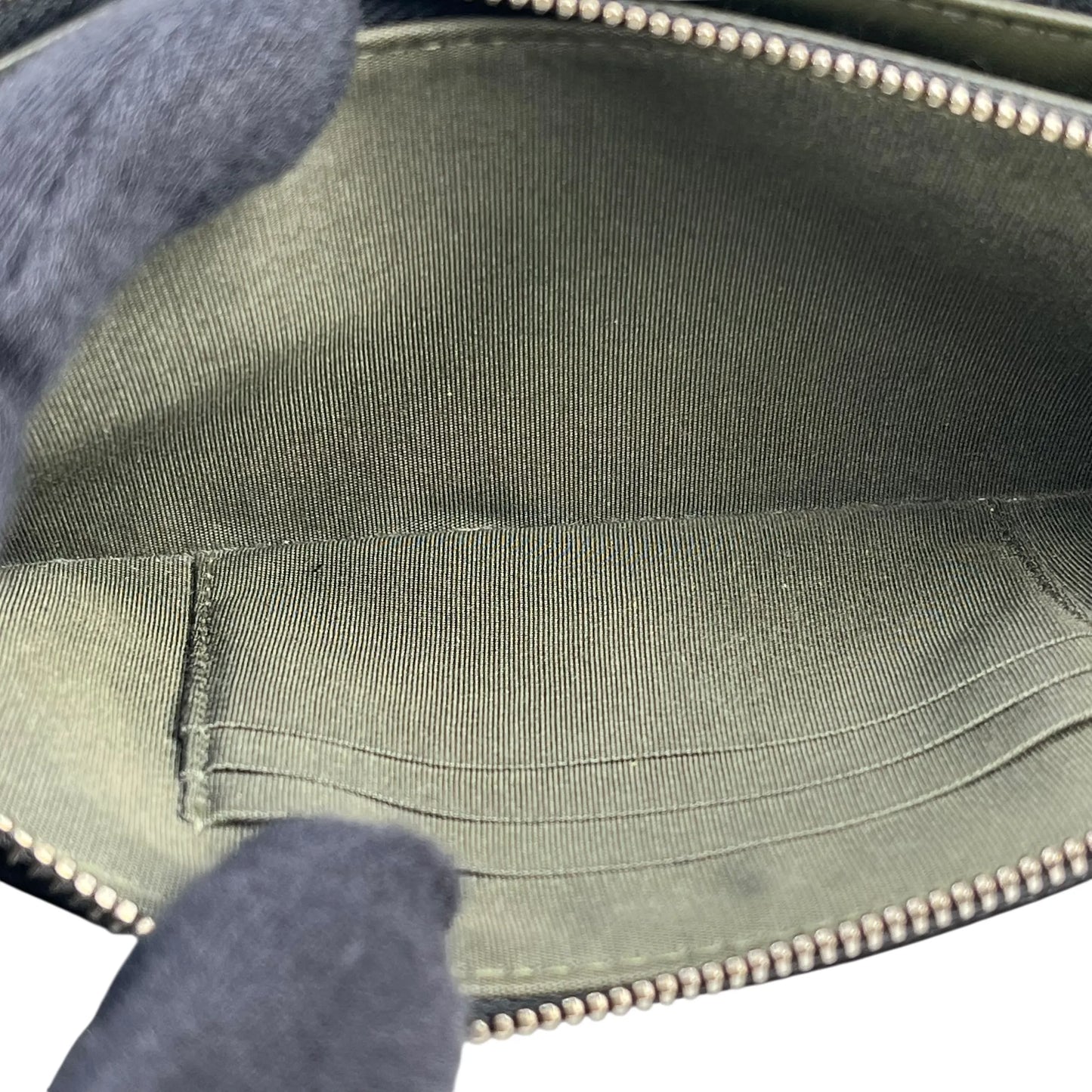 CHANEL Caviarskin Boy Double Zip Around Chain Wallet - Black 