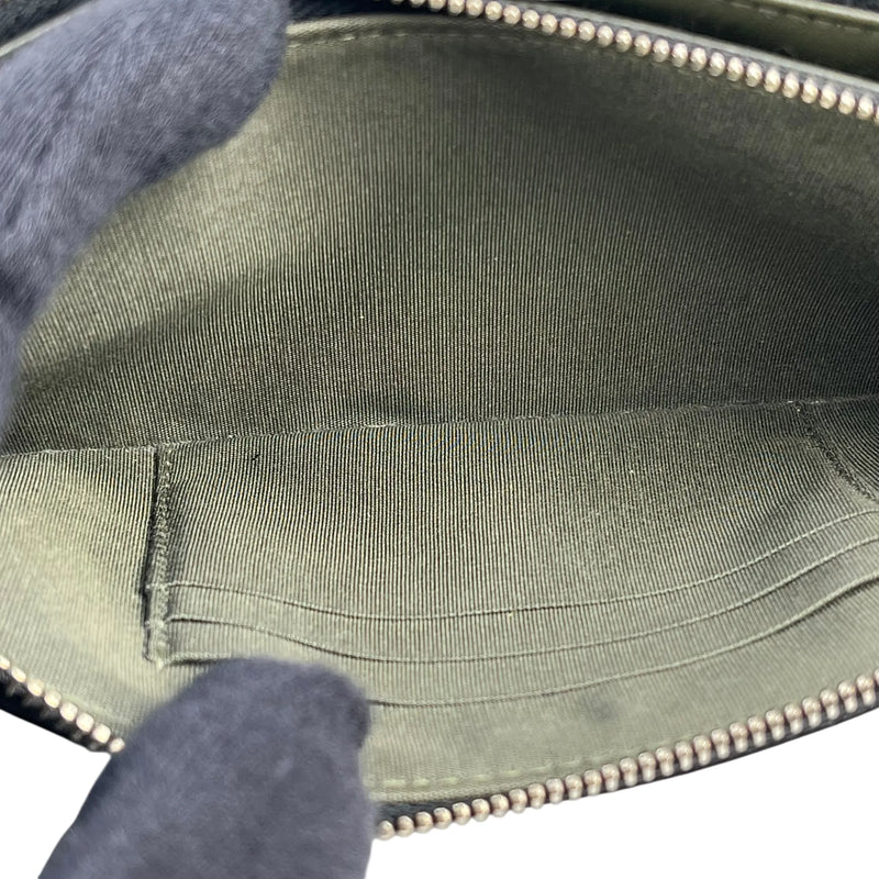 CHANEL Caviarskin Boy Double Zip Around Chain Wallet - Black 