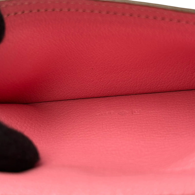 HERMES ベアン スフレ レザー □R刻印(2014年製)  ロングウォレット - ピンク