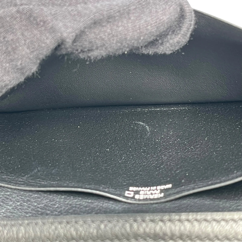 HERMES ベアンスフレ アリゲーター □J刻印(2006年製)  ロングウォレット - ブラック