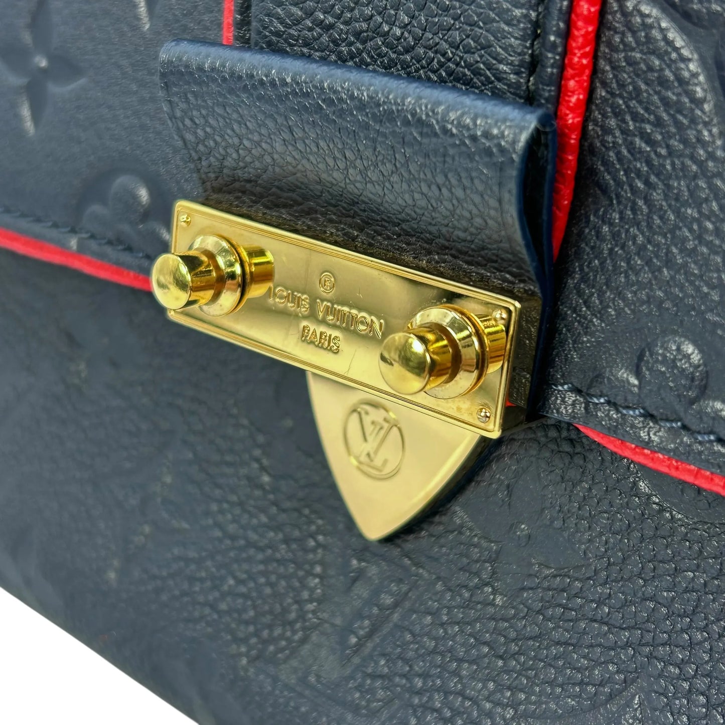 LOUIS VUITTON Saint-Sulpice PM Monogram Empreinte Shoulder Bag - Navy