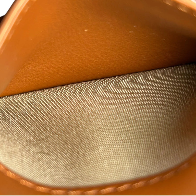 CELINE Triomphe Calfskin Small Compact Wallet - Brown 