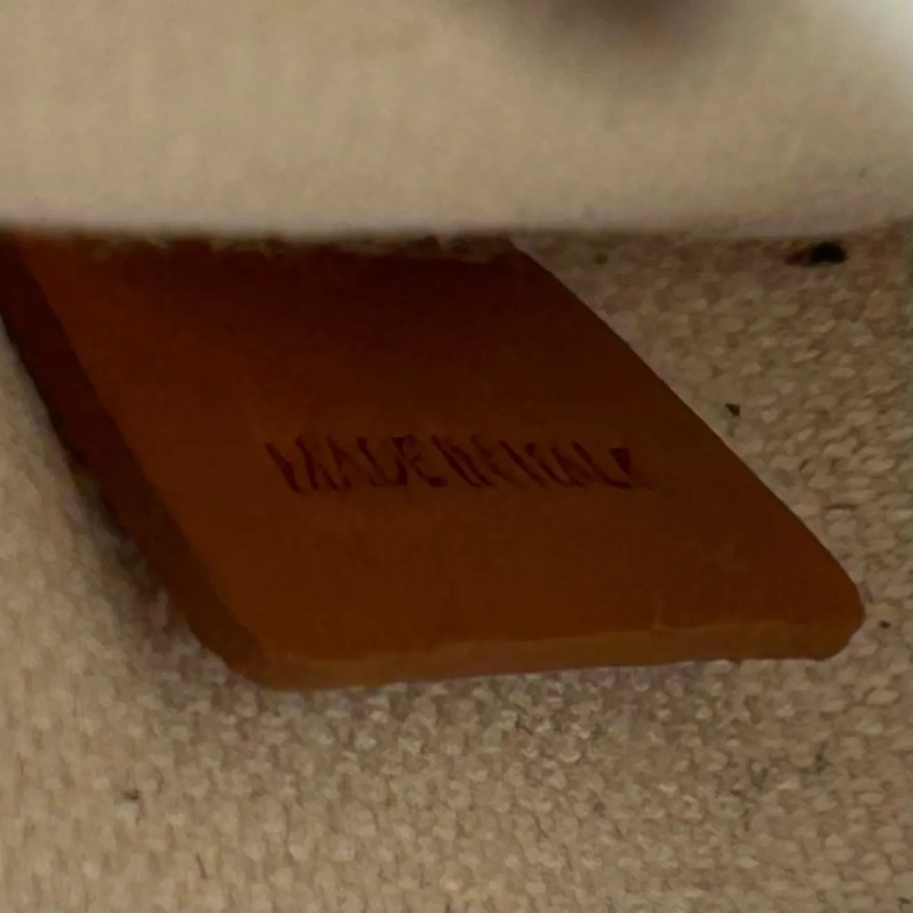 CELINE Mini Vertical Cabas Canvas Handbag/Shoulder Bag - White 