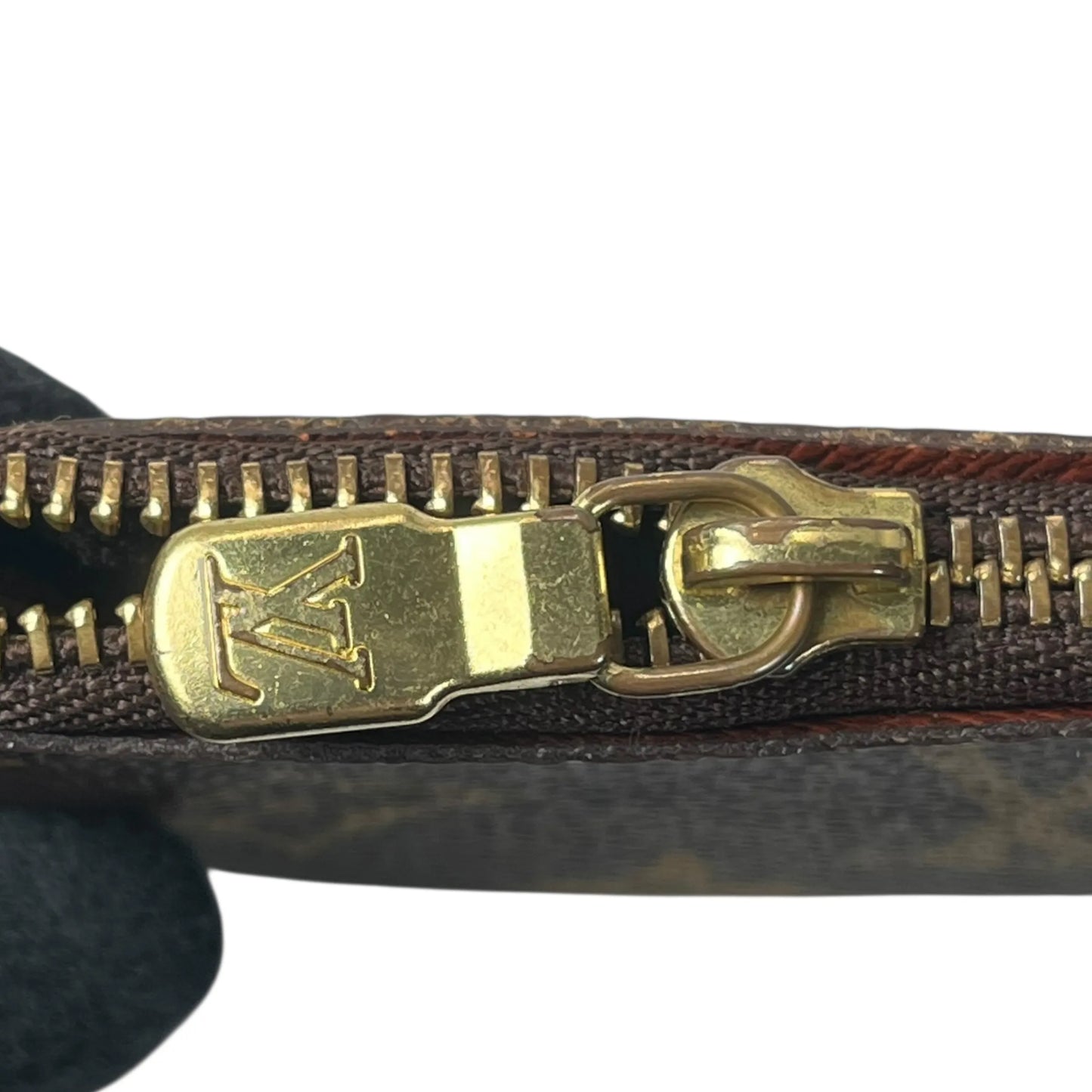 LOUIS VUITTON Monogram Pochette Cle Key Case/Coin Case - Brown 