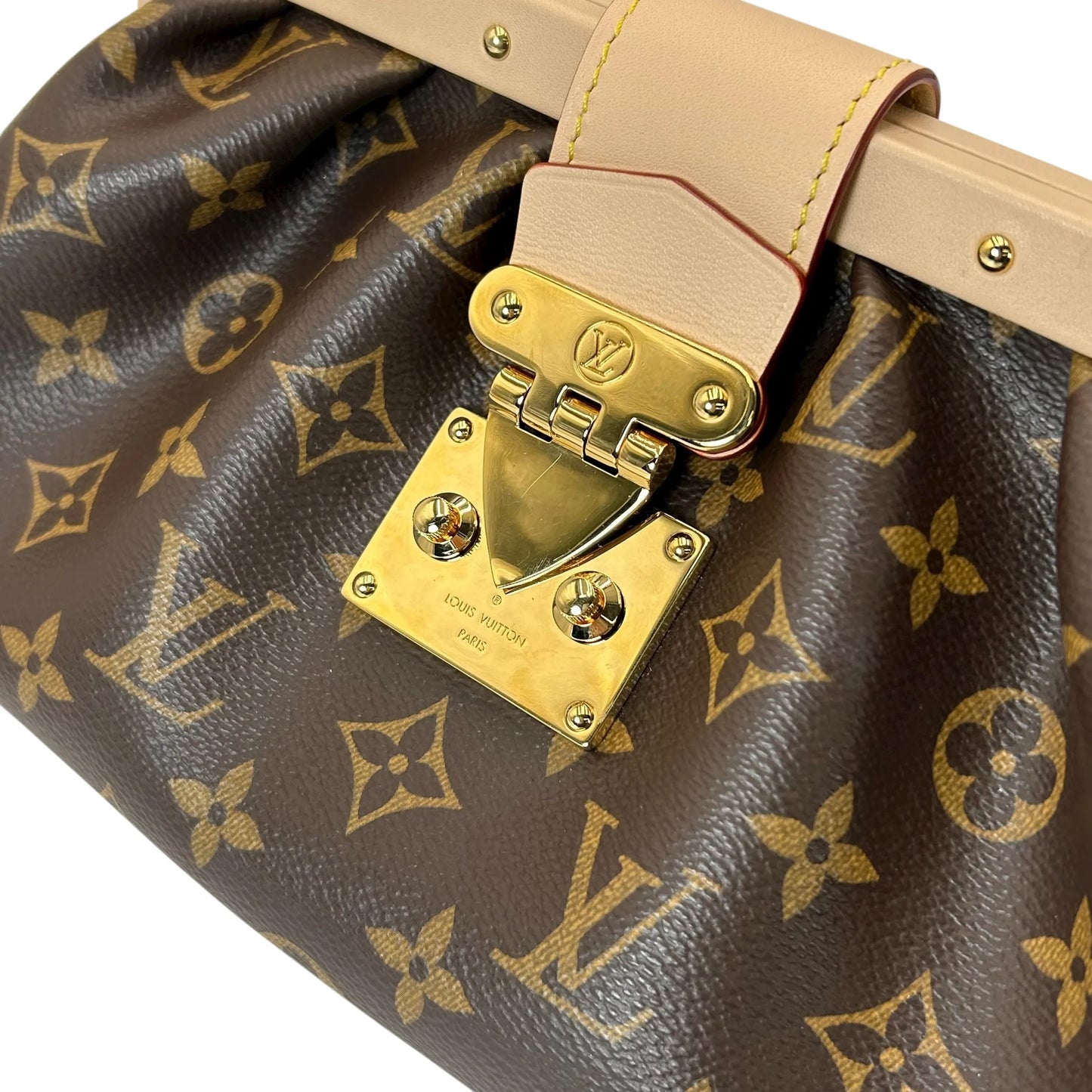 LOUIS VUITTON クラッチ モノグラムキャンバス ハンドバッグ - ブラウン