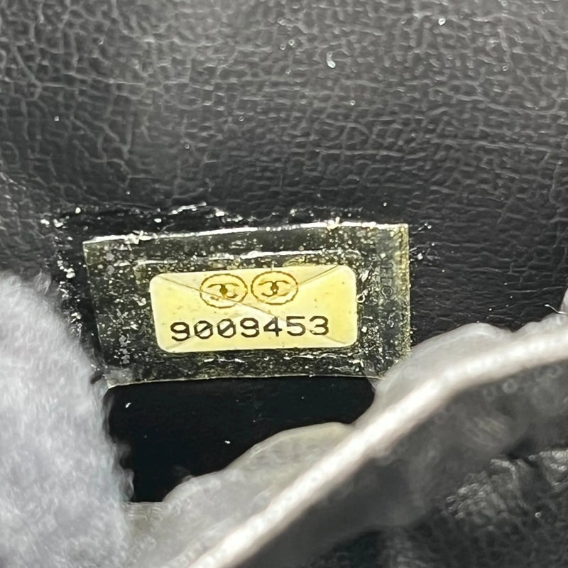 CHANEL キャビアスキン バニティバッグ ハンドバッグ - ブラック